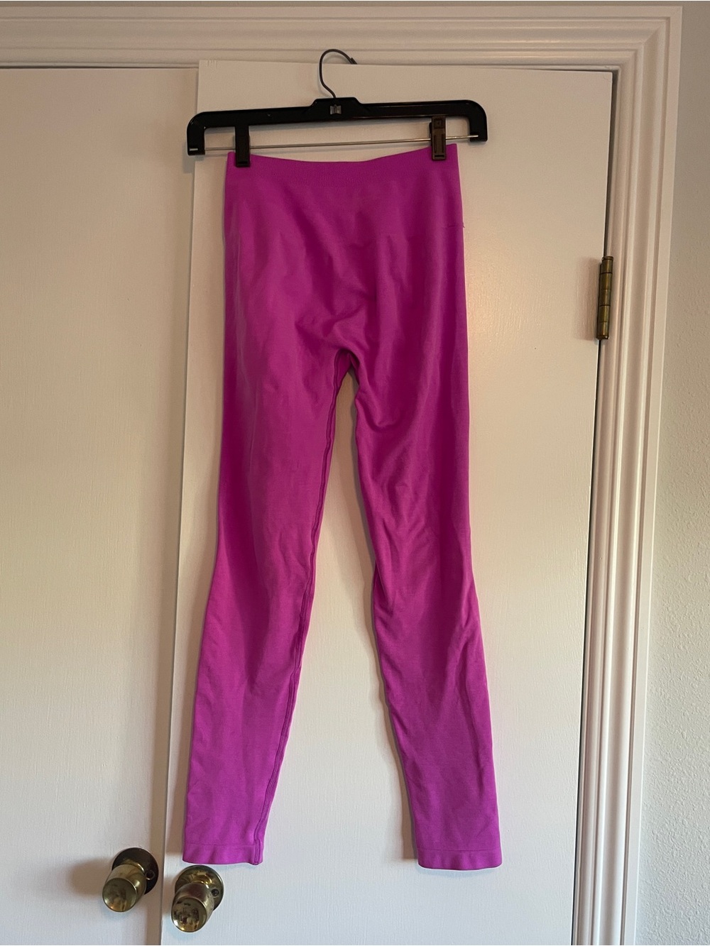 Bright pink leggings